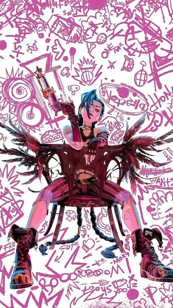 Afiche de Jinx - Arcane (League of Legends)